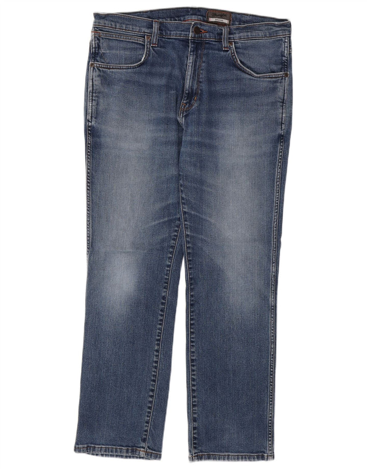 WRANGLER Blugi drepti pentru bărbați Arizona Stretch W36 L30 Bumbac albastru