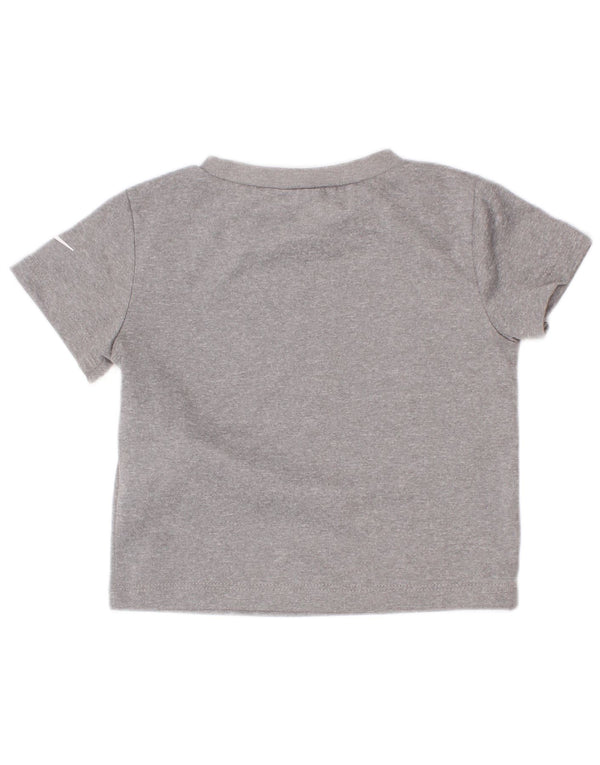 Tricou grafic Nike pentru bebelusi Dri Fit Top 9-12 luni Poliester gri