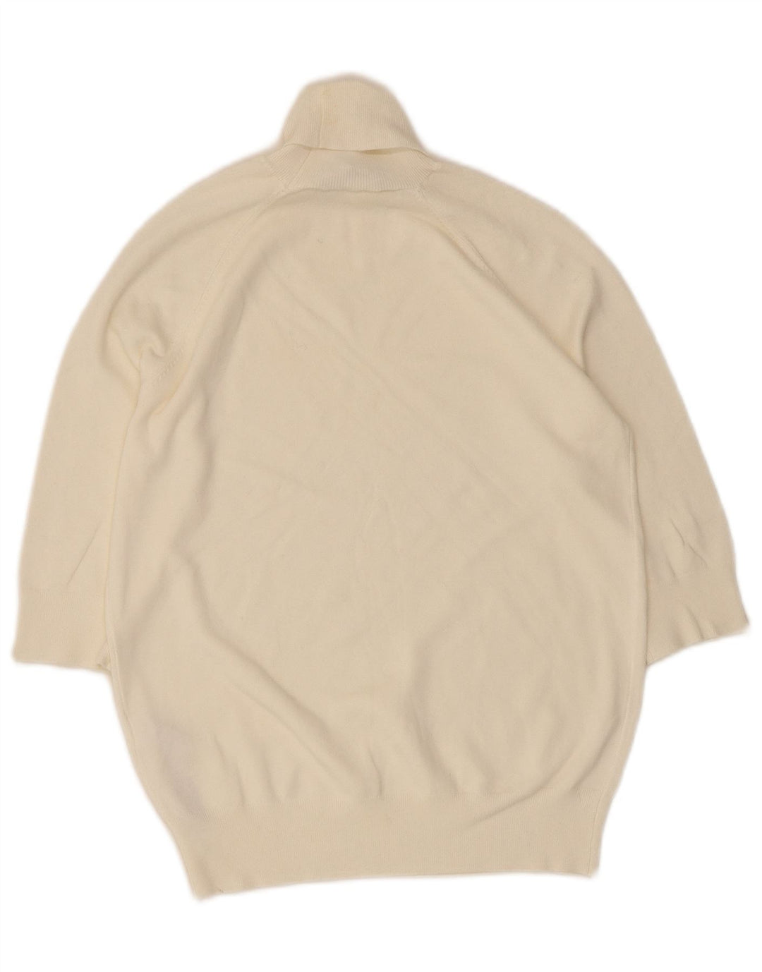 Pulover pentru femei cu mânecă scurtă cu gât rulat Zara UK 12 Medium White