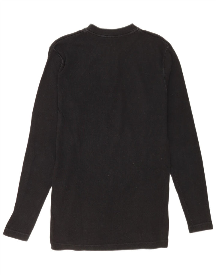 Top pentru bărbați Wrangler cu mânecă lungă, mare, negru, bumbac