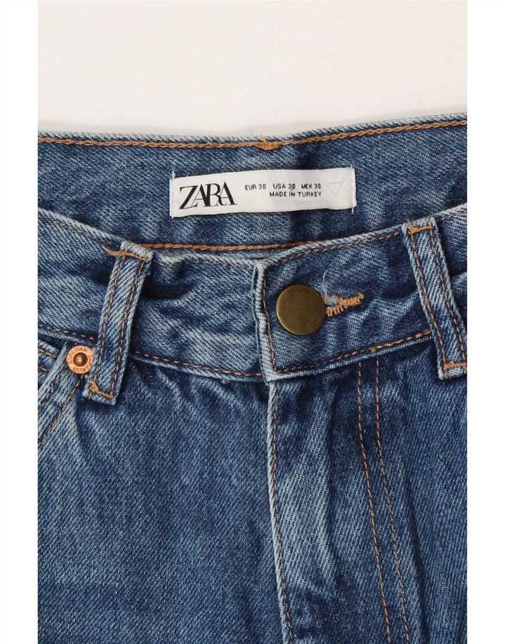 Blugi drepti pentru bărbați Zara EU 38 Mici L30 L33 Bleumarin