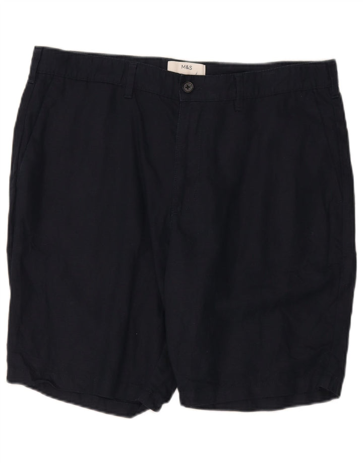 Pantaloni scurți chino pentru bărbați Marks & Spencer W36, mari, bleumarin, in