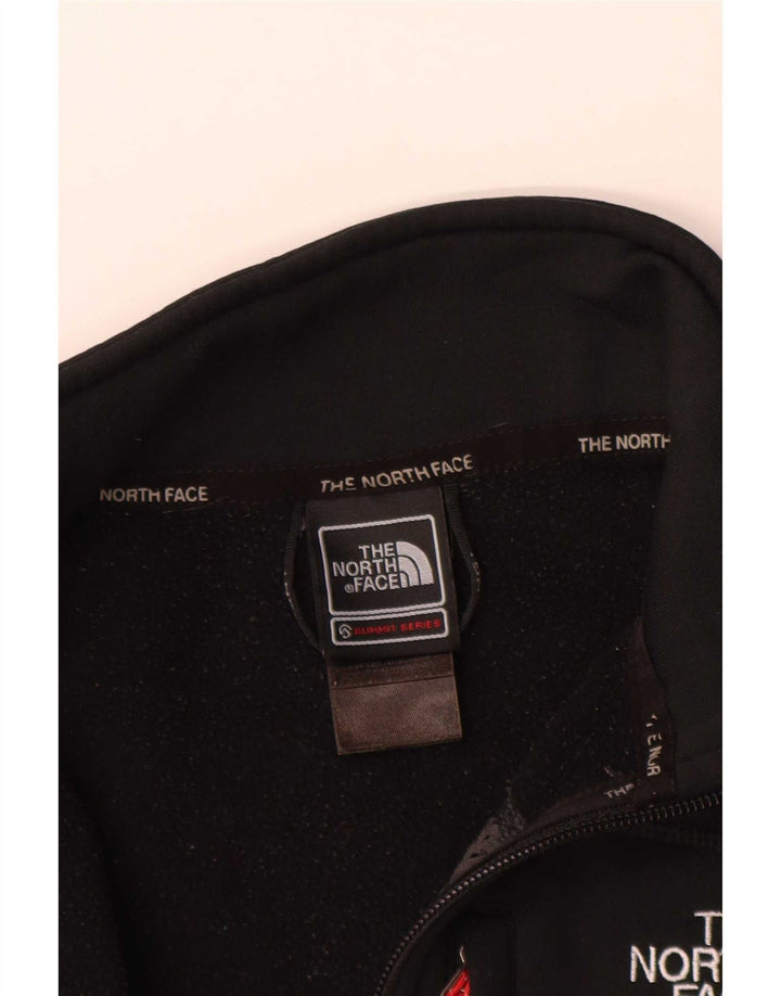 Pulover pentru bărbați The North Face, cu fermoar și gât, poliester negru mic