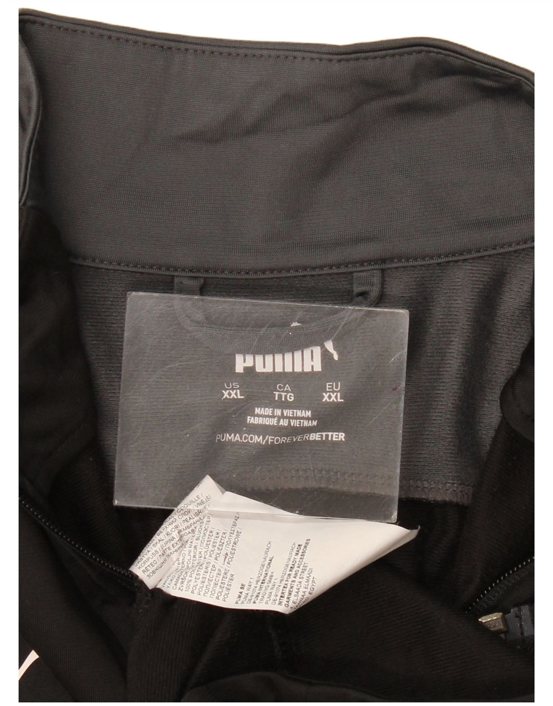 Jachetă de trening grafică PUMA pentru bărbați, 2XL, poliester negru color bloc