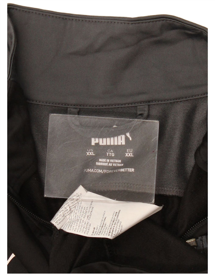Jachetă de trening grafică PUMA pentru bărbați, 2XL, poliester negru color bloc