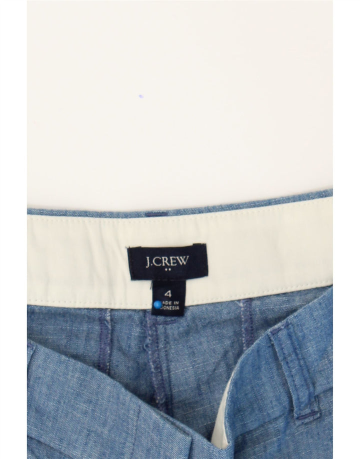 J. CREW Womens Chino Shorts US 4 Small W30 Blue Cotton Vintage J. Crew and Second-Hand J. Crew from Messina Hembry 