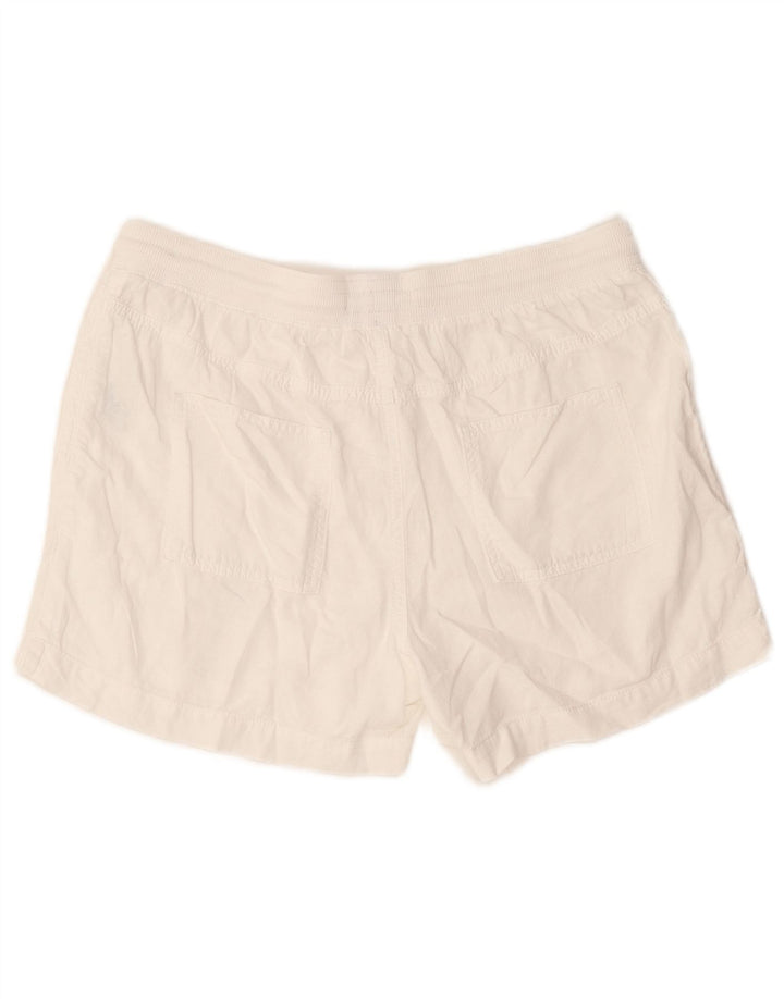 Marks & Spencer Pantaloni scurți pentru femei UK 14 Large W32 White Linen