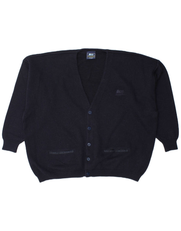 Pulover cardigan vintage pentru bărbați, cu tăiere largă, IT 54 XL bleumarin