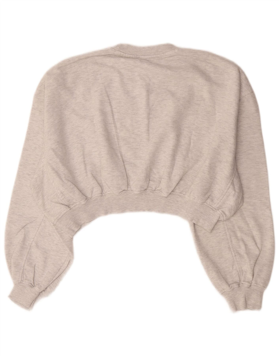 Pulover oversize Crop pentru femei Zara UK 14 Gri mediu