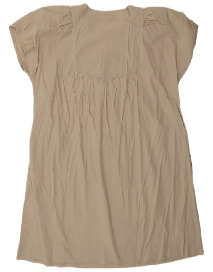 Rochie Cort pentru femei Capricci By Marcell UK 14 Medium Beige Patchwork Bumbac