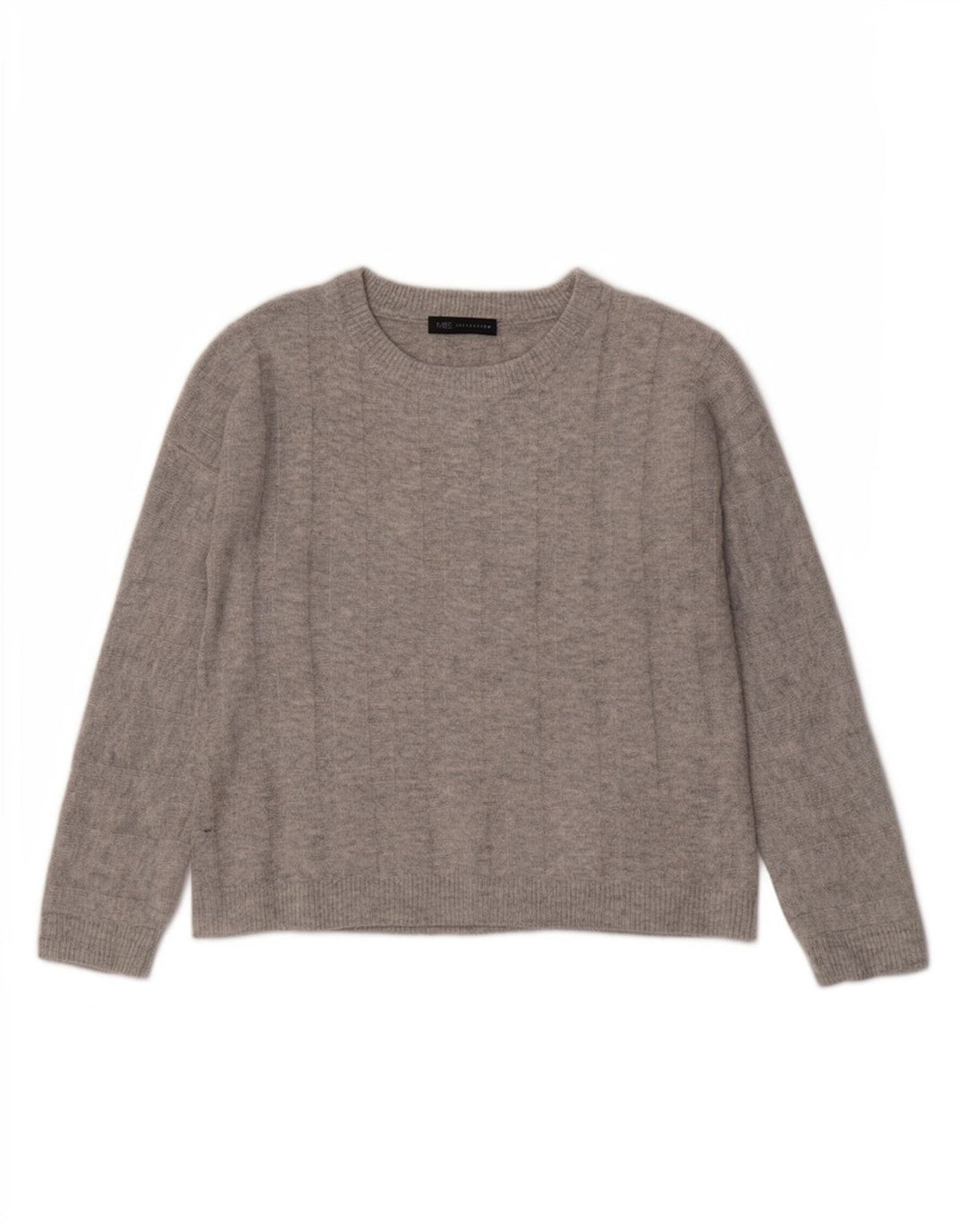 Marks & Spencer Pulover supradimensionat pentru femei cu gât de barcă UK 10 Small Gri