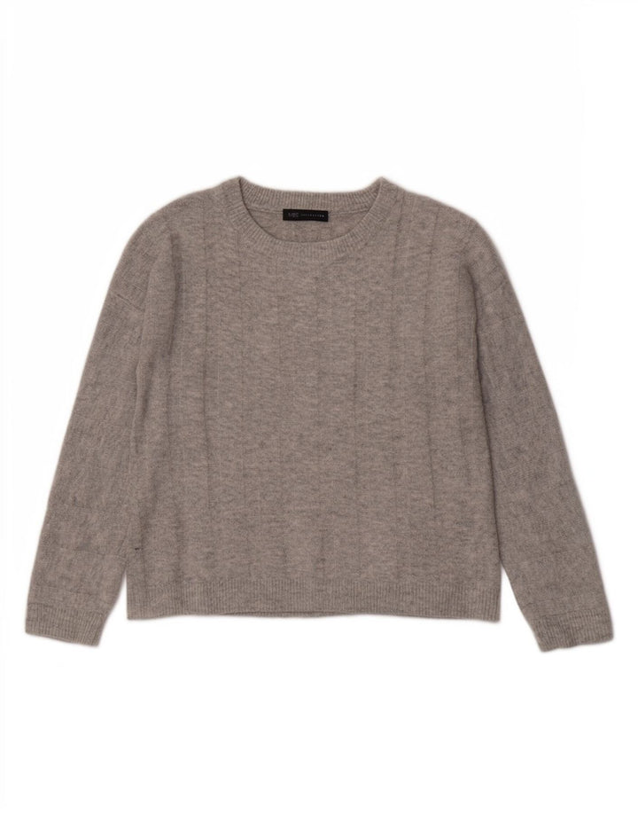 Marks & Spencer Pulover supradimensionat pentru femei cu gât de barcă UK 10 Small Gri