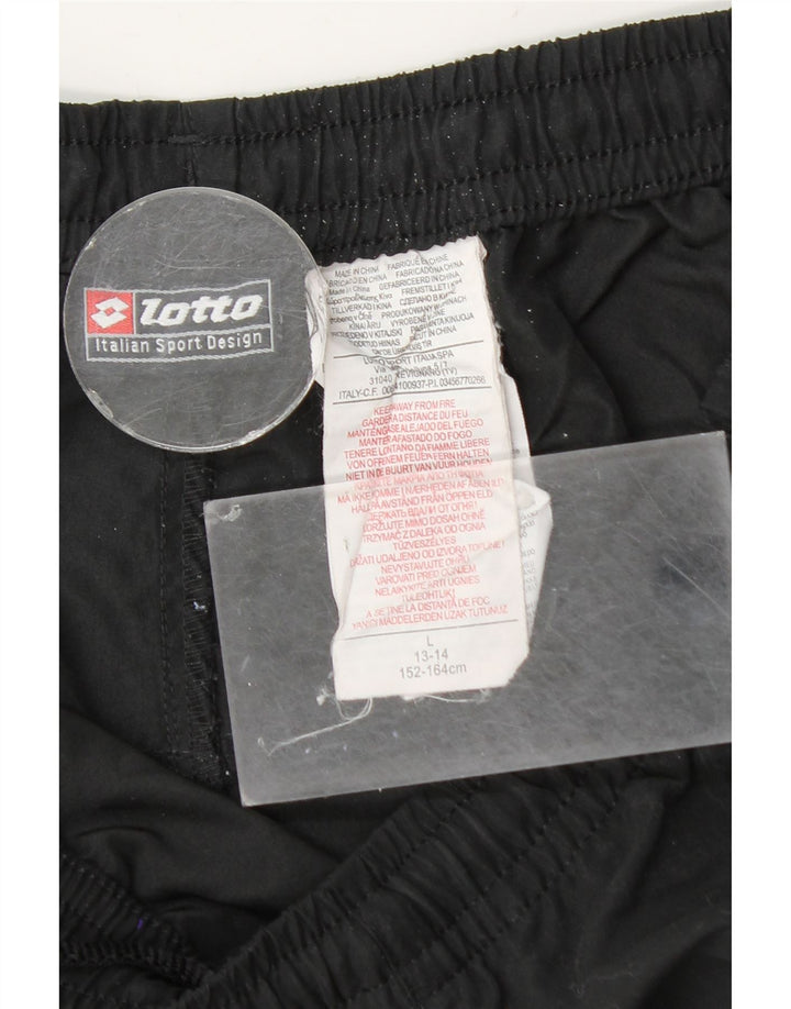 Pantaloni scurți sport grafic Lotto Boys 13-14 ani Poliester negru mare