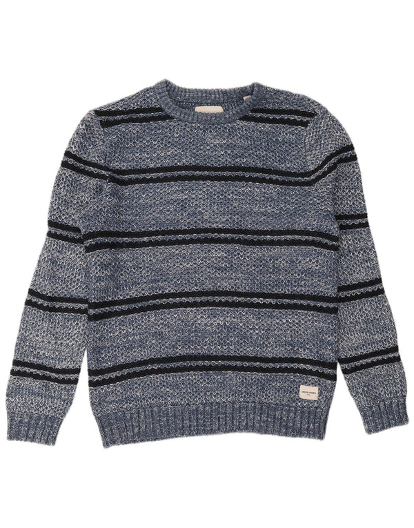 Pulover Jack & Jones pentru bărbați, cu gât crew, XL, acrilic cu dungi albastre