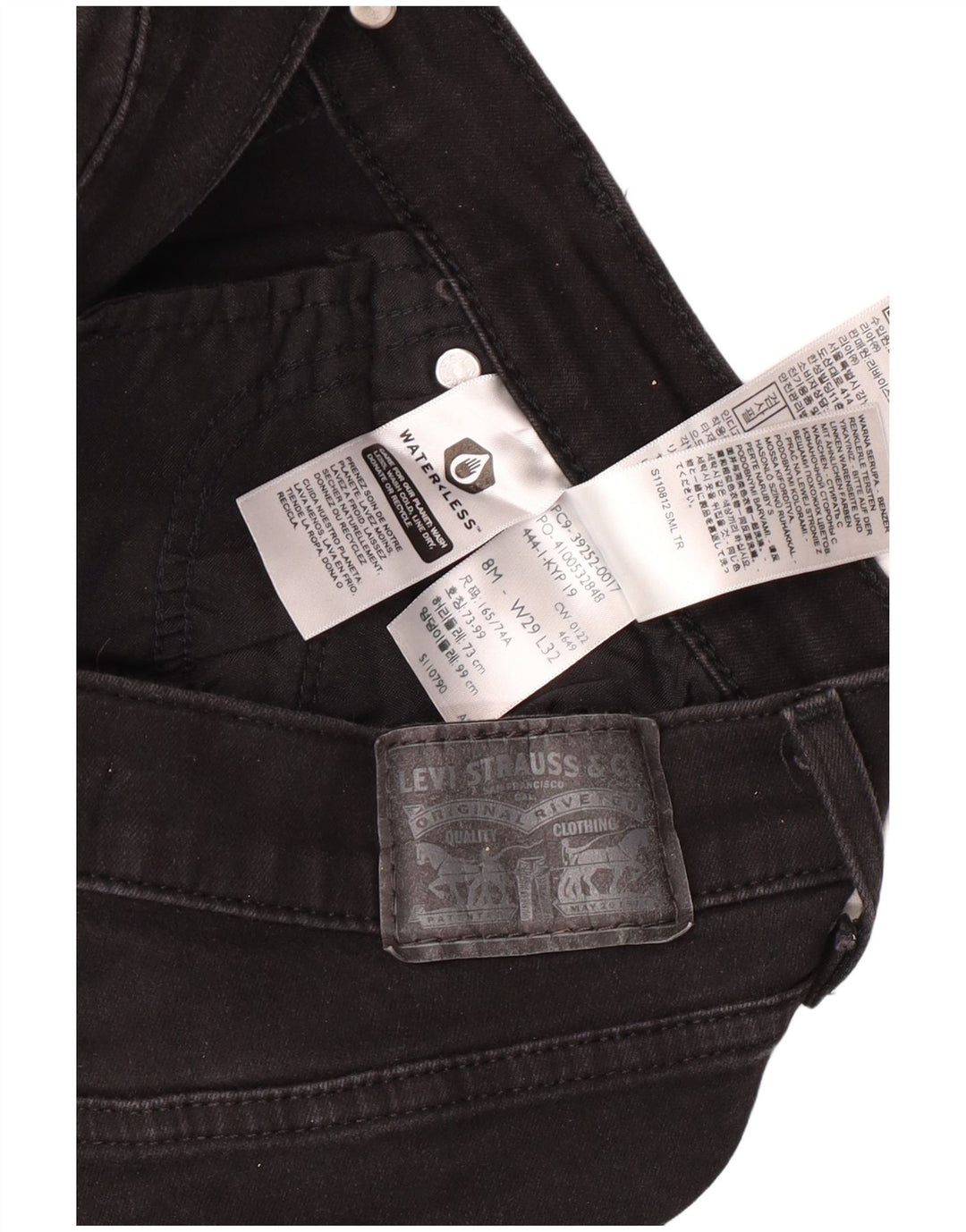 Blugi Levi's Bootcut pentru femei US 8 Medium W29 L32 Bumbac negru