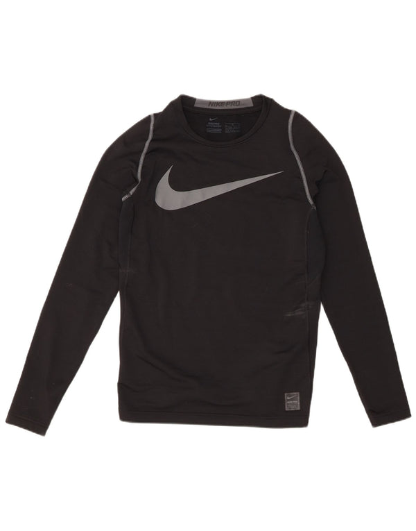 Nike Boys Graphic Top Long Sleeve 13-14 Years XL  Black