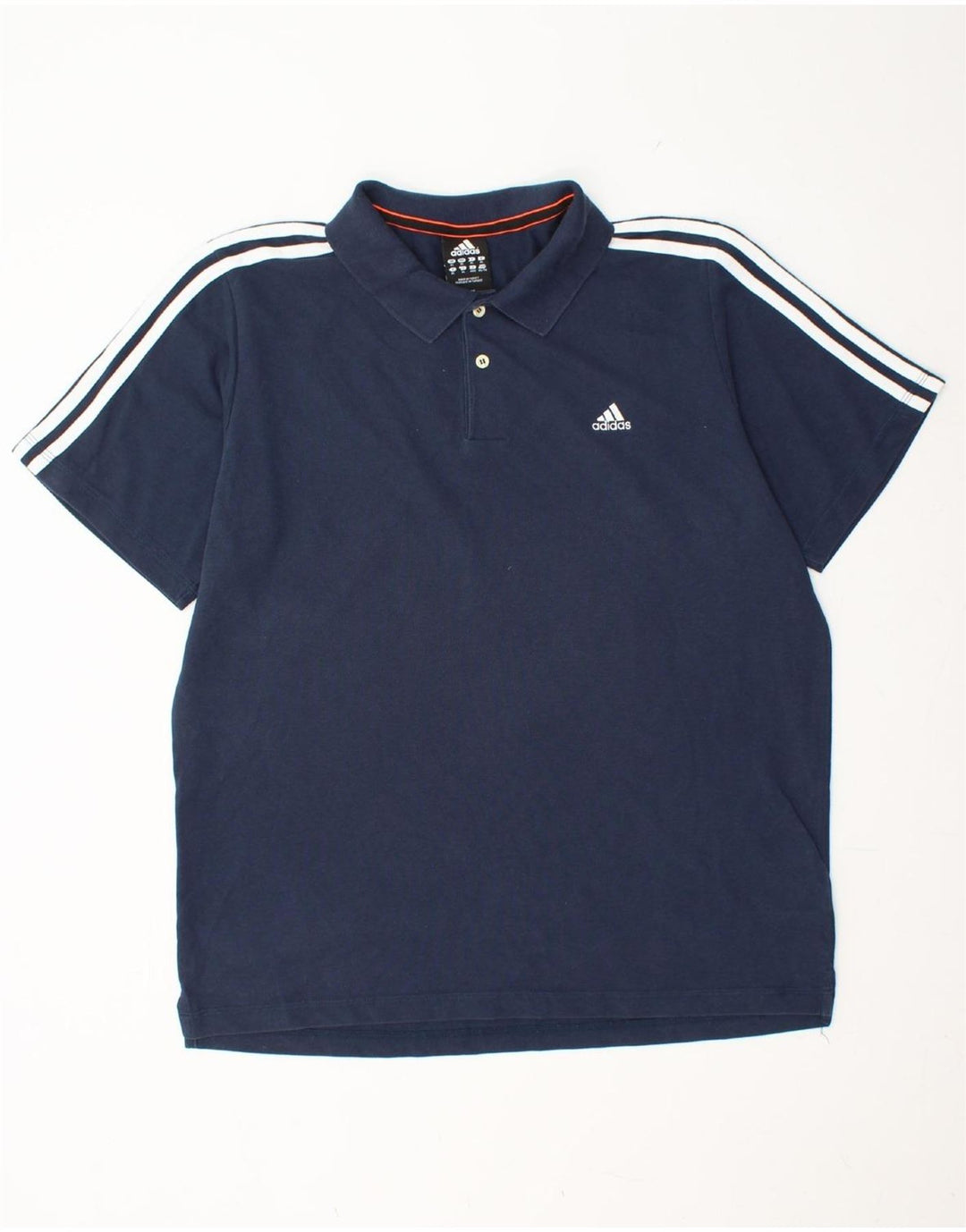 Tricou polo ADIDAS Climalite pentru bărbați XL, bumbac bleumarin