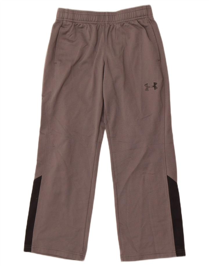 Pantaloni de trening Under Armour pentru băieți 7-8 ani, mici, gri, colorblock