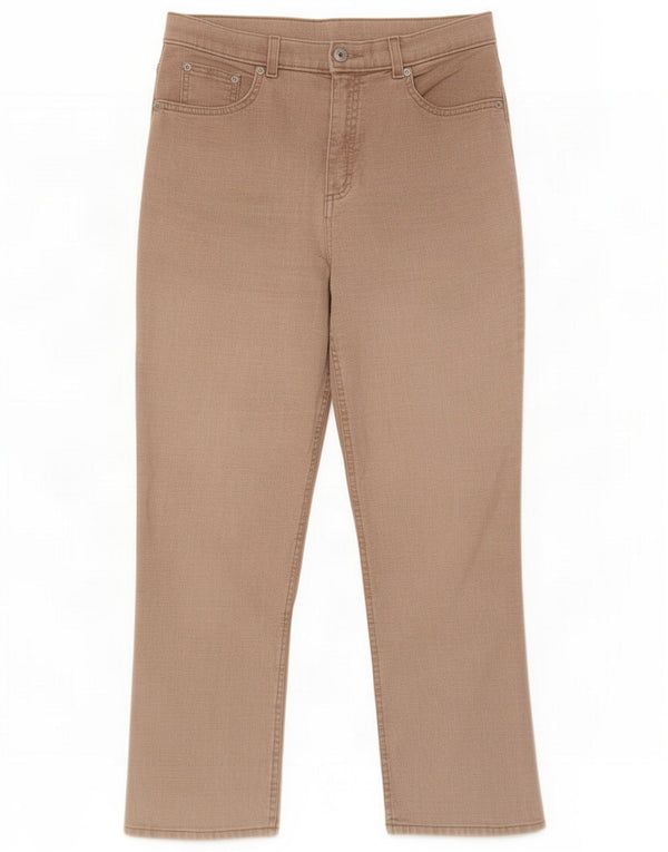 Pantaloni casual drepti pentru femei Marks & Spencer UK 14 Medium W30 L26 Maro