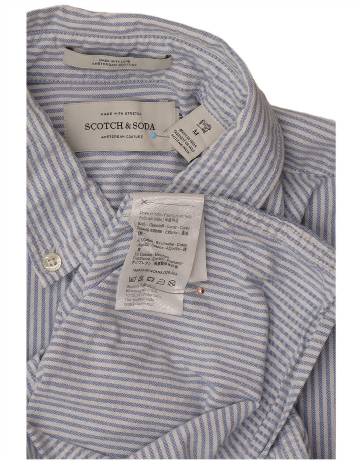 Cămașă pentru bărbați SCOTCH & SODA, bumbac cu dungi albastre medii