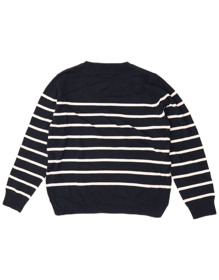 Pulover pentru femei Marks & Spencer cu decolteu triplu UK 14 Medium Bleumarin