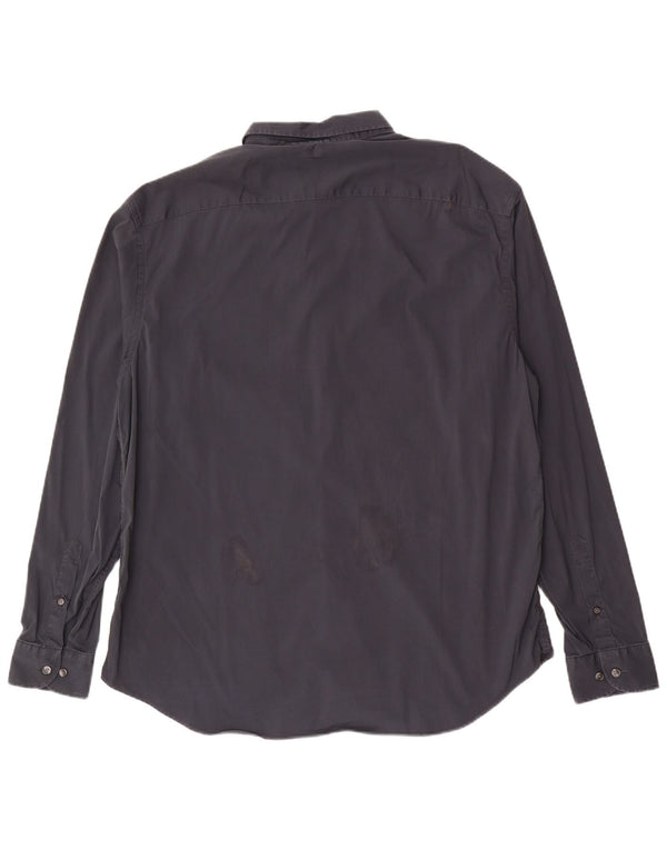 Cămașă pentru bărbați Armani Collezioni 2XL bumbac bleumarin