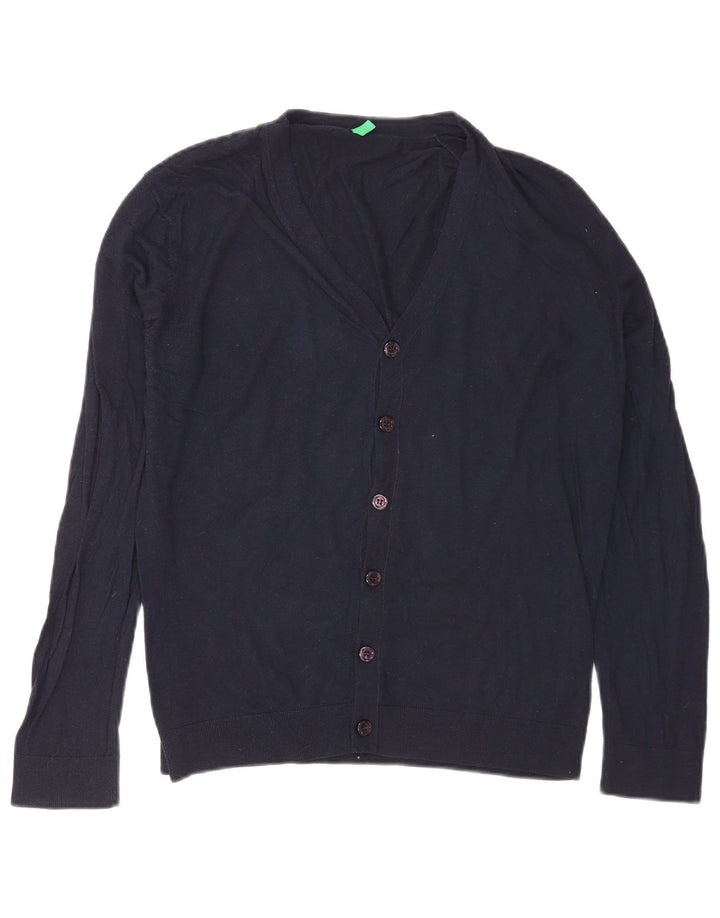 Pulover cardigan pentru bărbați Benetton Mic Bleumarin