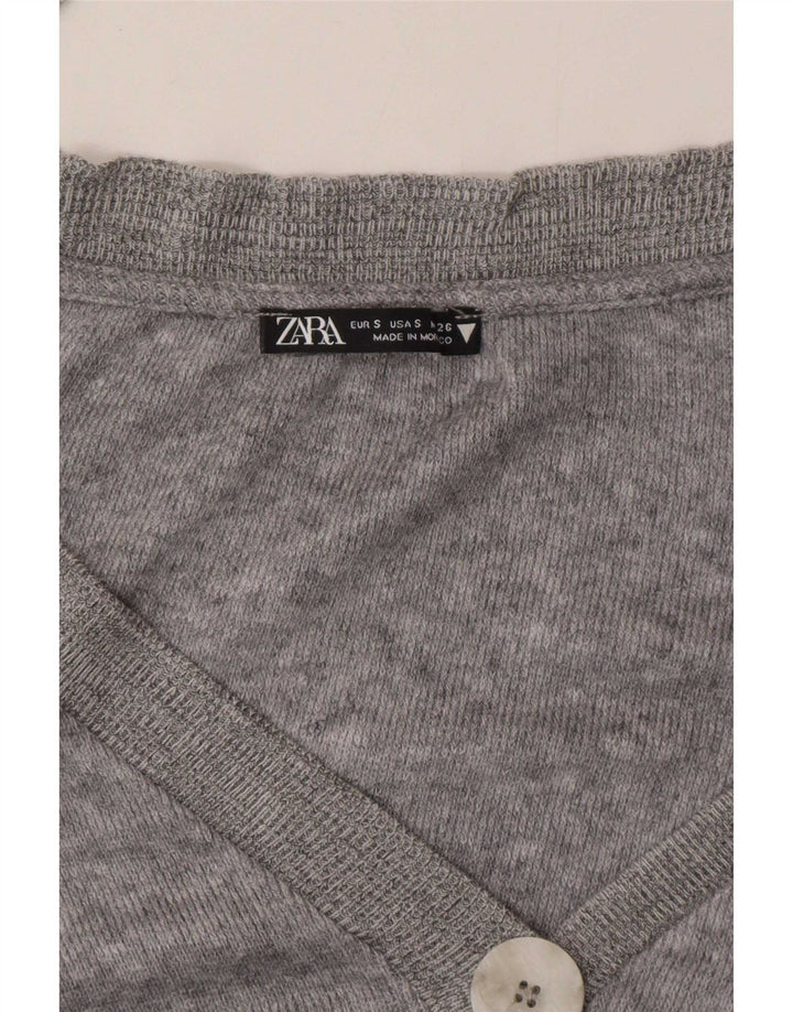 Pulover cardigan supradimensionat pentru femei Zara UK 10 Mic Gri