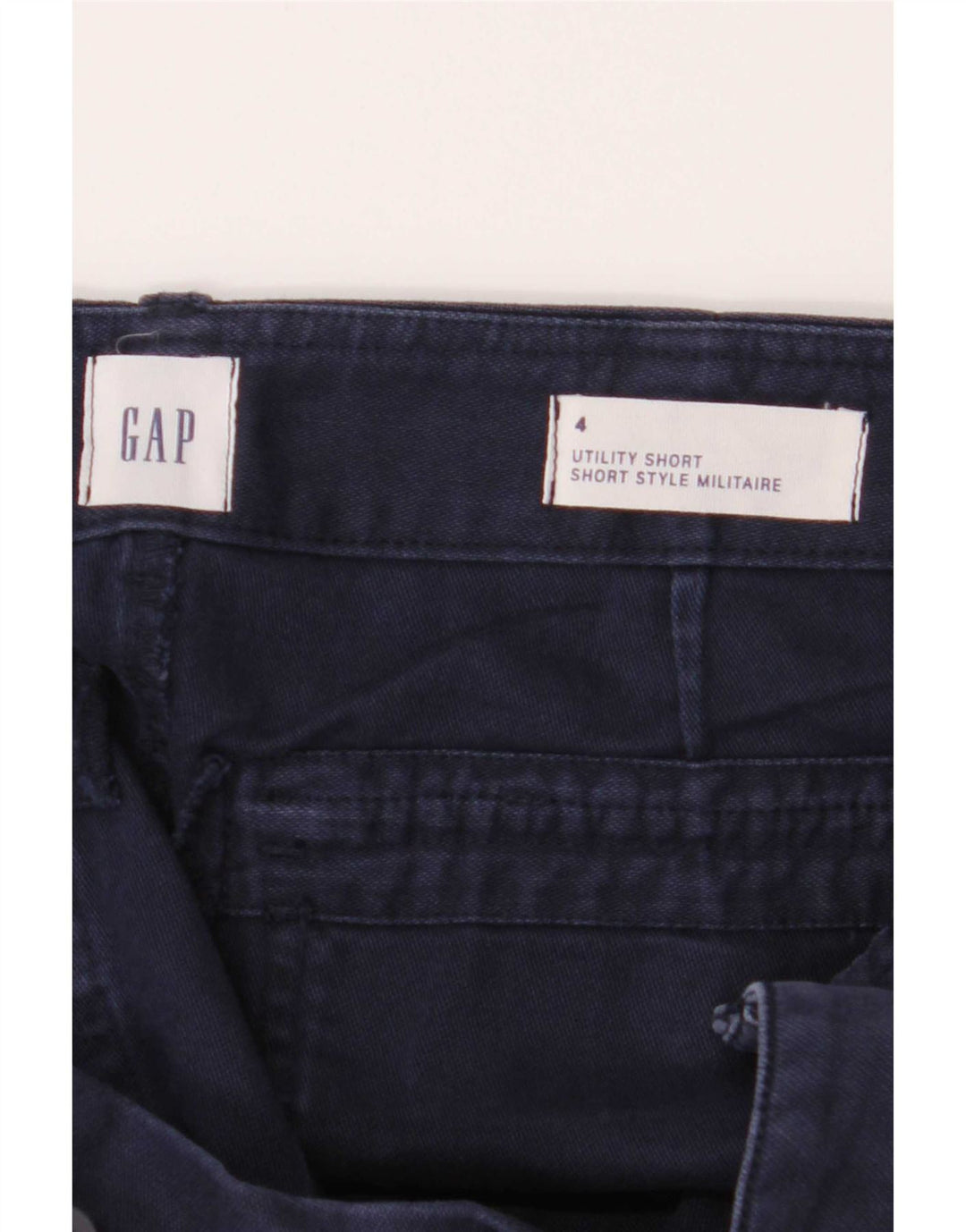 Pantaloni scurti chino pentru femei Gap US 4 Small W28 Bumbac bleumarin