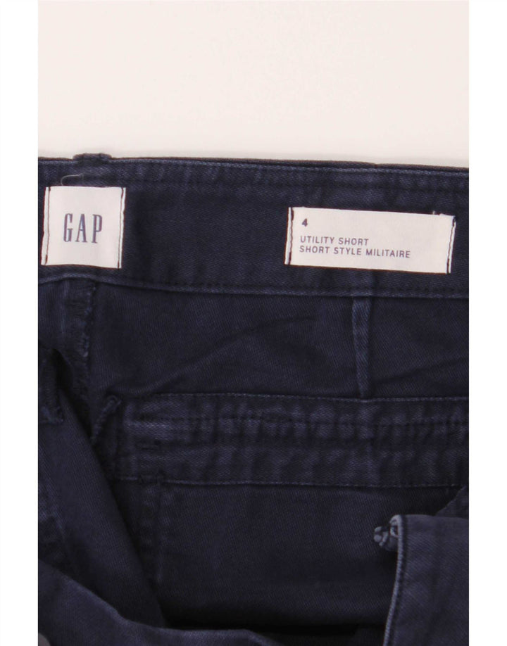 Pantaloni scurti chino pentru femei Gap US 4 Small W28 Bumbac bleumarin