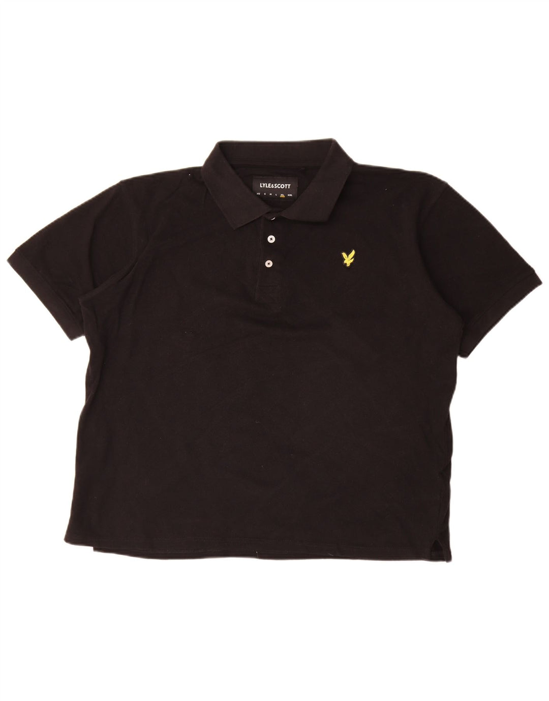 Tricou polo pentru bărbați Lyle & Scott XL, bumbac negru
