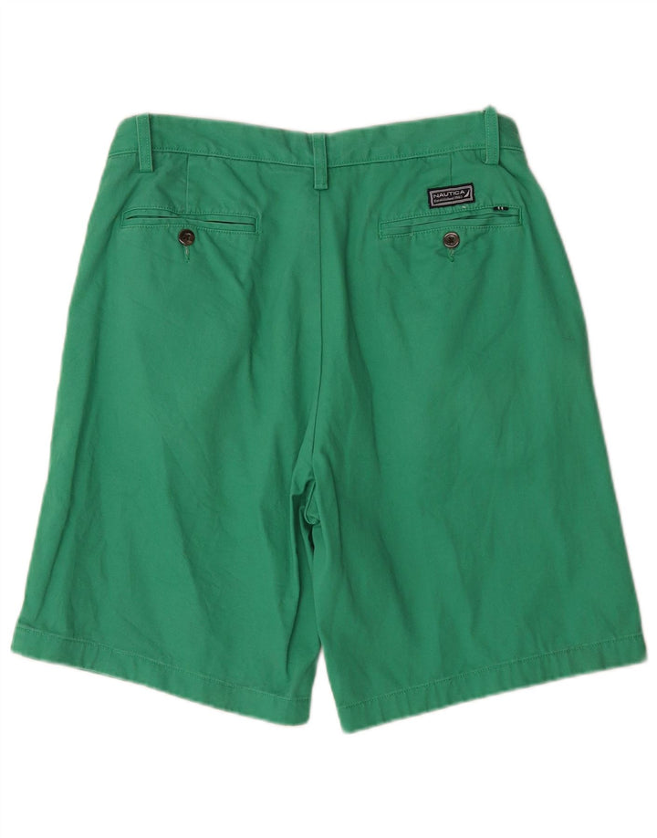 Pantaloni scurți chino pentru bărbați Nautica W32 bumbac verde mediu