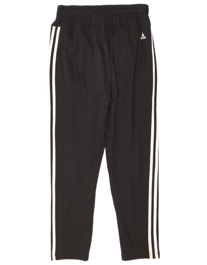 Pantaloni de trening Adidas pentru bărbați, bumbac mediu negru