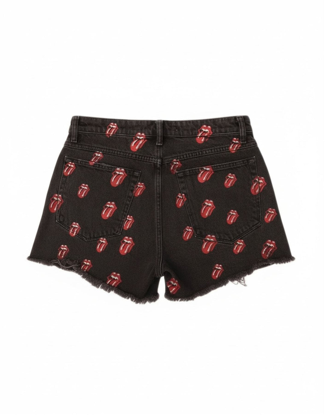 Pantaloni scurți din denim învechit pentru femei Zara EU 40 Medium W30 Negru