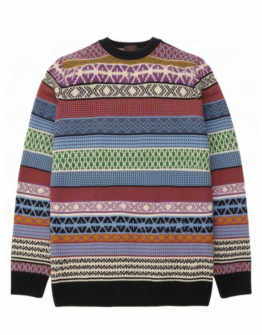 Catalina Pulover cu decolteu în V pentru bărbați, mic, multicolor, geometric