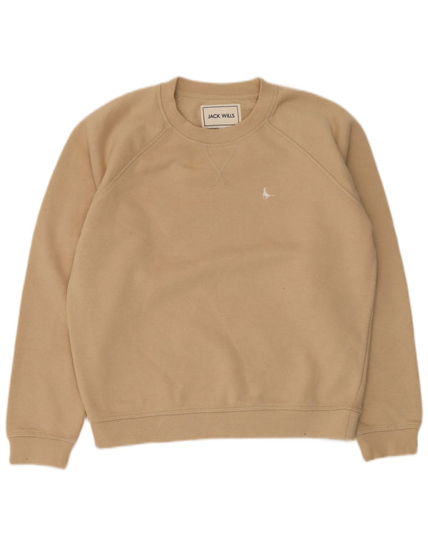Pulover supradimensionat pentru femei Jack Wills, UK 8, bumbac, bej mic