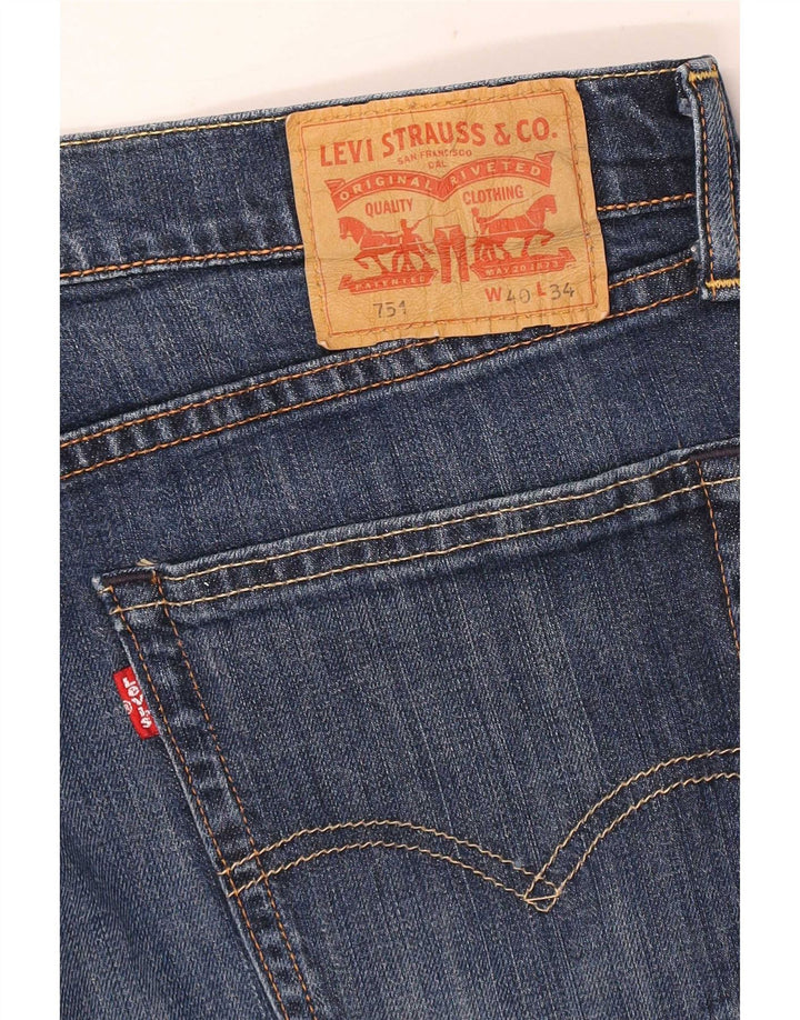Blugi drepti tăiați pentru bărbați Levi's 751 W40 L25 albastru