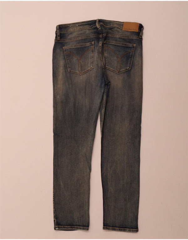 Blugi slim pentru femei Calvin Klein US 8 Medium W30 L27 Albastru