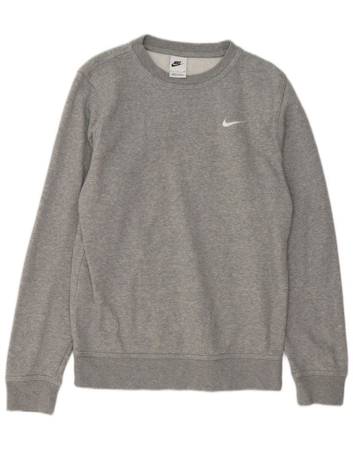 Pulover Nike pentru bărbați, bumbac cu pete mici, gri