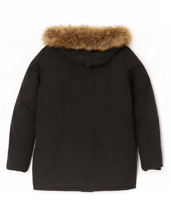 Jachetă căptușită cu glugă pentru bărbați Tommy Hilfiger UK 40 mare, negru, bumbac