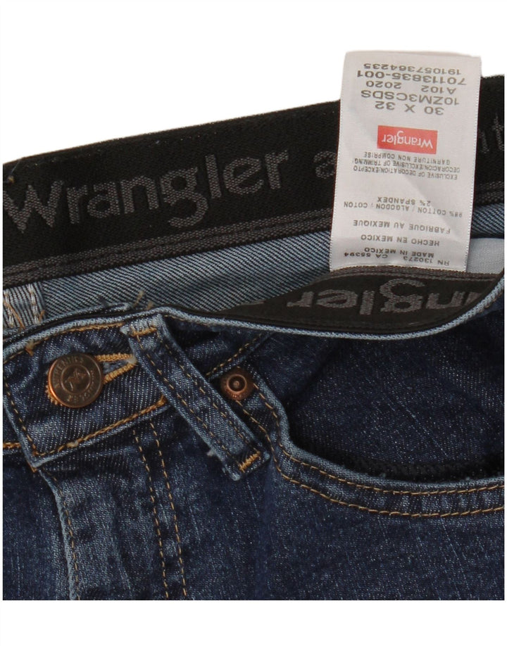 WRANGLER Blugi drepti pentru bărbați W30 L32 Bumbac albastru