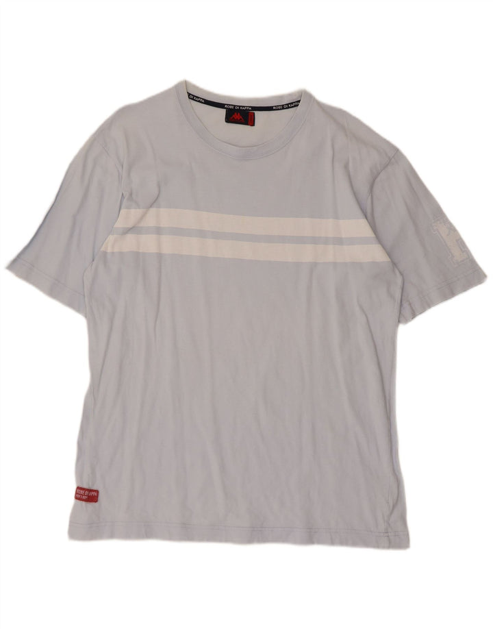 Tricou pentru bărbați Kappa Top mare, albastru, bumbac cu dungi