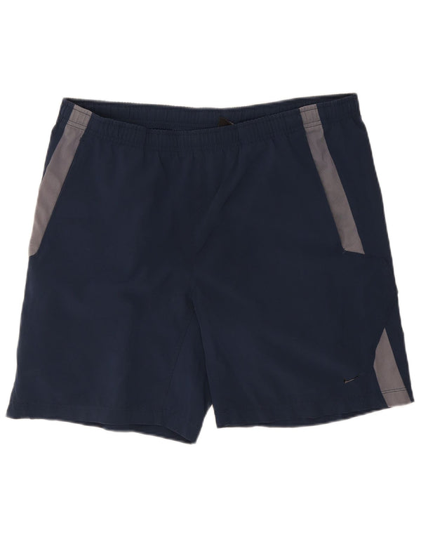 Pantaloni scurți sport Nike pentru bărbați, mici, albastru, poliester color bloc