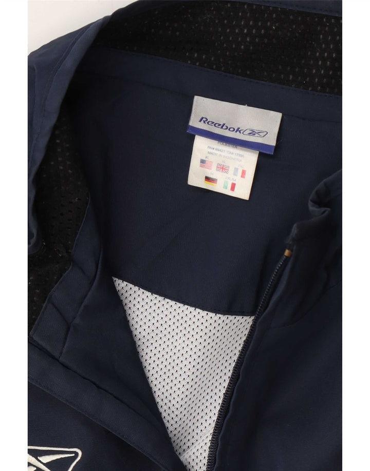 Jachetă de ploaie pentru bărbați Reebok UK 42 XL bleumarin poliester