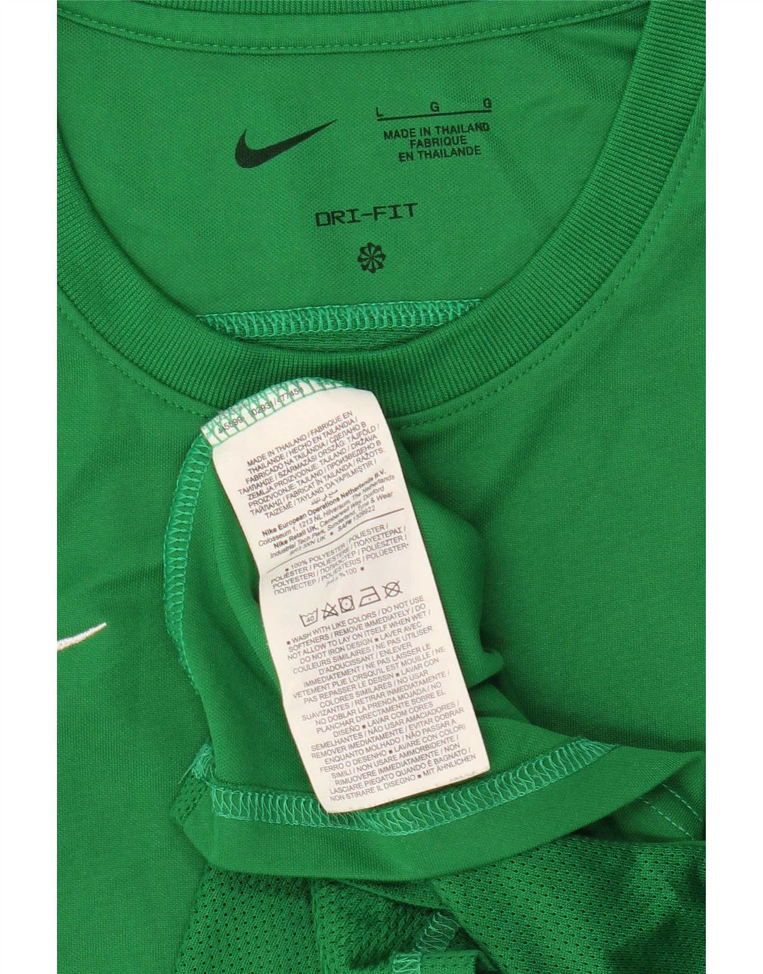 Tricou Nike Dri Fit pentru femei Top UK 14 Poliester verde mare