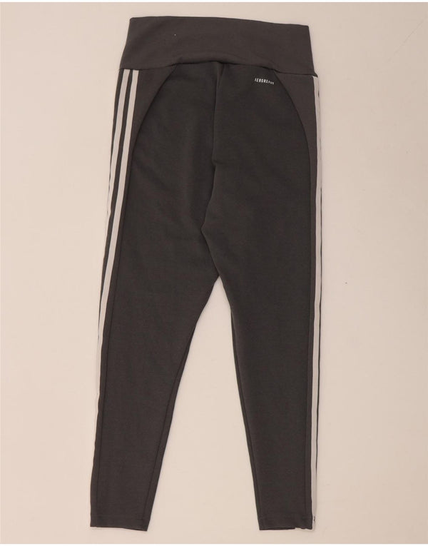 Leggings pentru femei Aeroready Crop Adidas UK 12/14 Poliester mediu gri