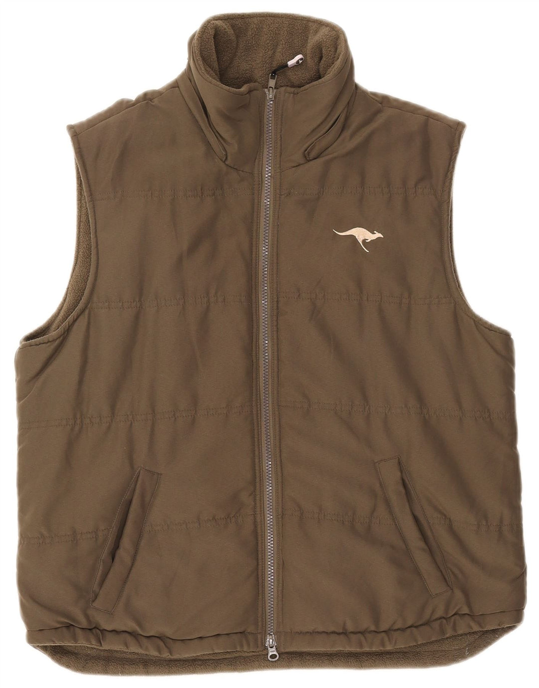 Gilet căptușit pentru femei Kangaroos UK 16, mare, kaki, poliester