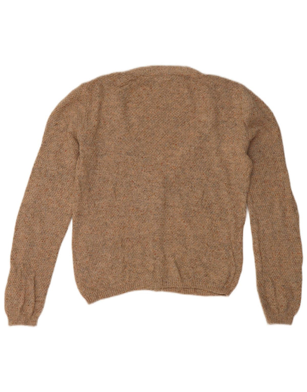 Pulover cardigan pentru femei Fat Face UK 10 Bumbac maro mic