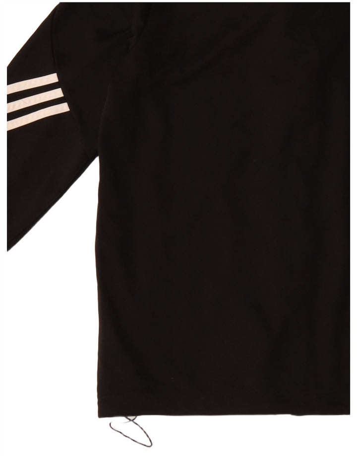 Adidas Boys Climalite Trening Top Jachetă 13-14 ani Poliester negru
