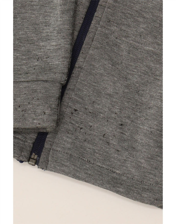 Pulover PUMA pentru băieți, cu grafică, cu fermoar, 9-10 ani, poliester color bloc de culoare gri